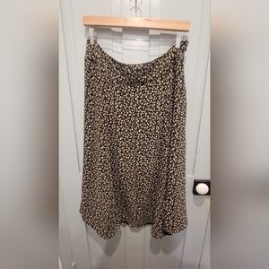 Lovely black and tan floral skirt